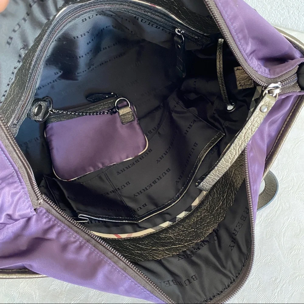 Burberry nylon leather